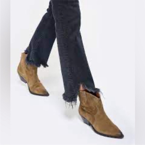 COPY - NWT ISABEL MARANT Grey Dewina Ankle Bootie 37 - Picture 1 of 13